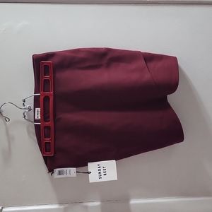 Nwt burgundy short skirt